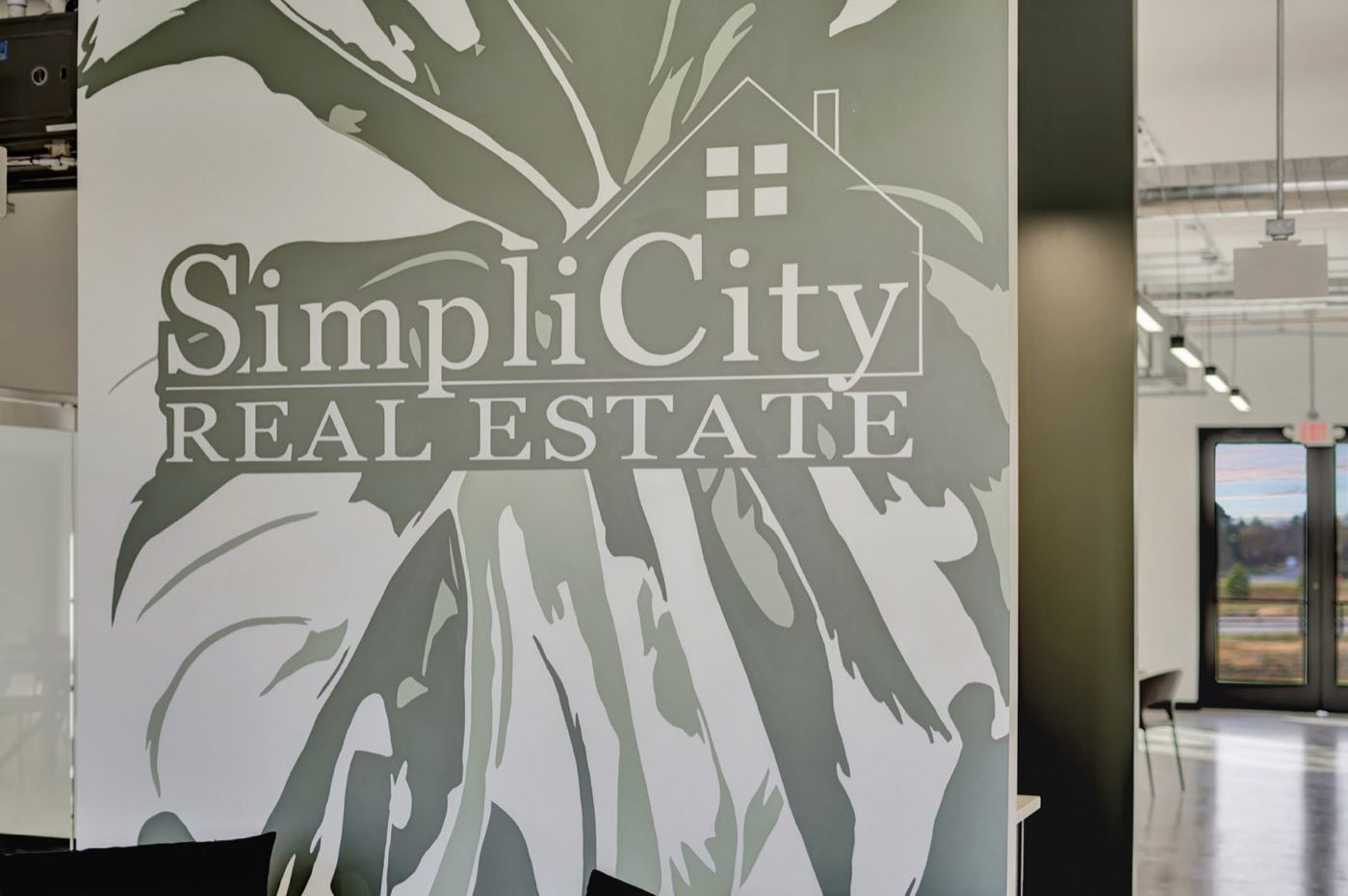 SimpliCity Real Estate office mural in Lincoln, Nebraska